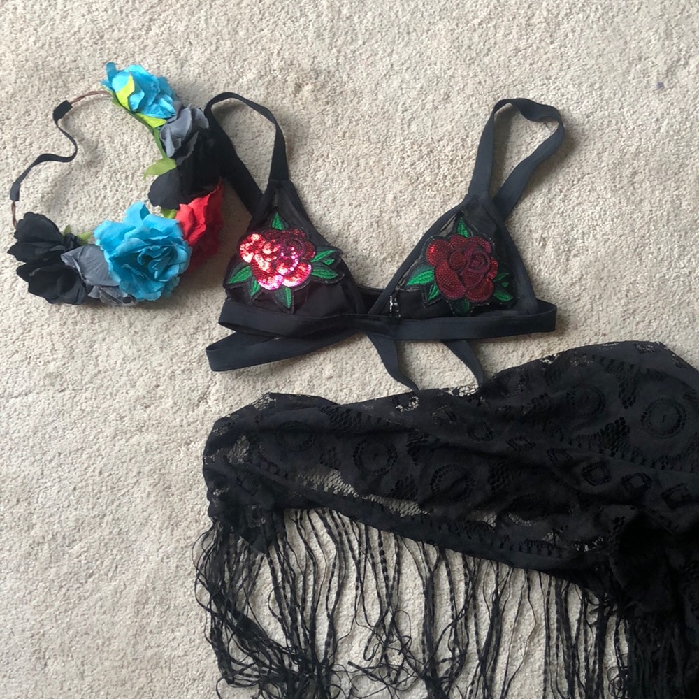Dia Del Muerte Bikini costume